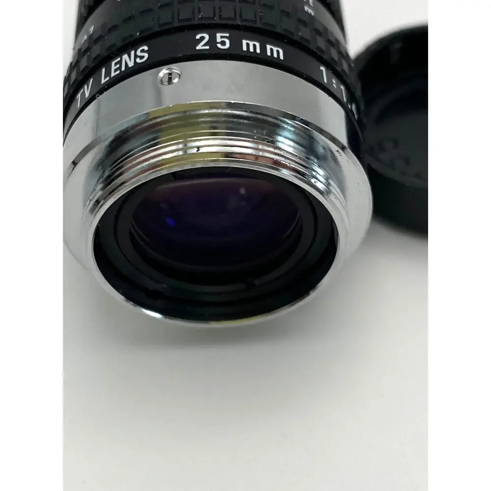 Cosmicar Pentax C22525 25mm f/1.4 TV Lens C-Mount w/ Box Caps Japan